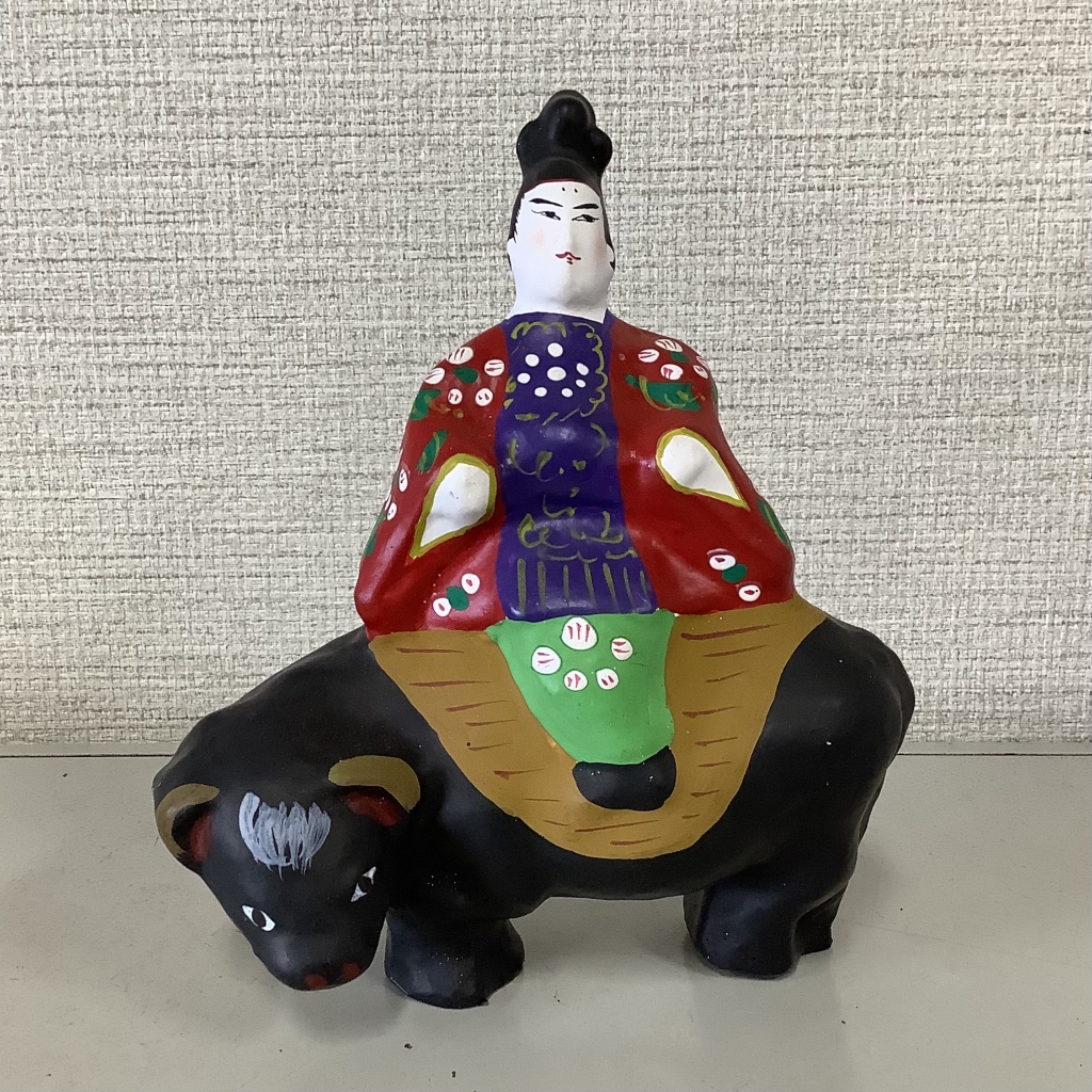 【郷土玩具】廃絶　北条土人形　桂蔵坊・大山の白狐 北條土人形の『しょろしょろ狐』 | 象々の郷土玩具