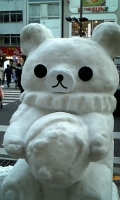 クマの雪だるま
