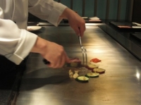 野菜も焼いてくれます