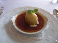 オレンジ風味のクレームブリュレ