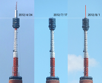 東京タワーが少し伸びる 工事中に54年前の構造物の中から野球ボールを発見 非線形なつぶやき