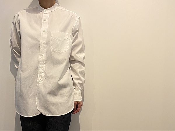 scye basics」より“バンドカラーシャツ”のご紹介です | fringe. F NEW