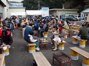 牡蠣 炭火焼