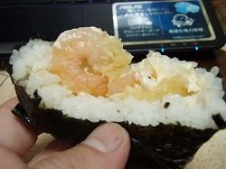 がんこ・えび天マヨおにぎり