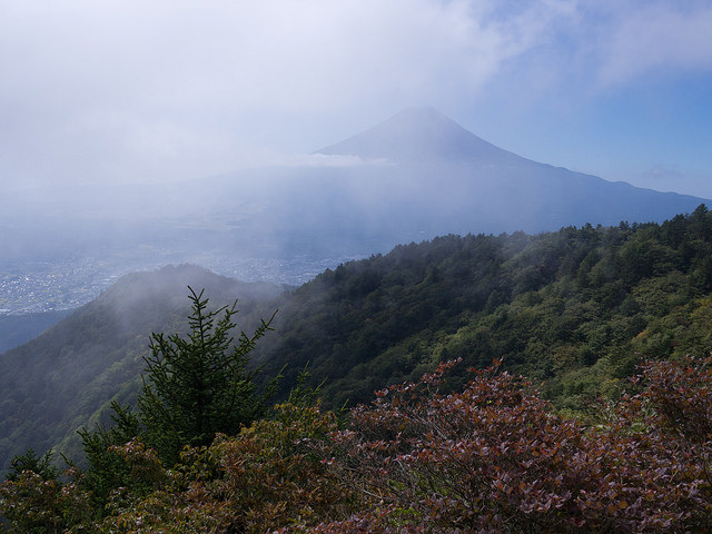 三ツ峠山荘からの富士山
