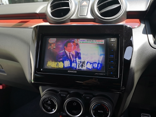 スイフトスポーツ KENWOOD 彩速ナビ MDV-D706BTW 取り付け～♪ | カー