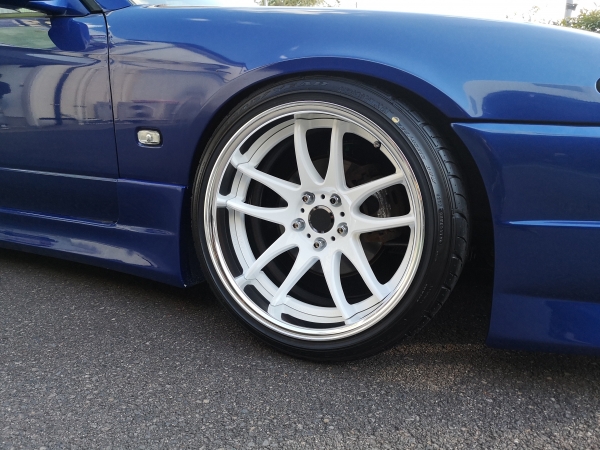 シルビア WORK WORKEMOTION CR2P 18インチホイール 装着 シルビア WORK WORKEMOTION CR2P 18インチホイール 装着