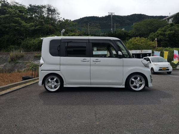 マイスターS1R 16インチ 深リム カスタム塗装 ムーヴ タント タントカスタムのホイール交換・Meister S1R・＃シャコタン商会・もぅ