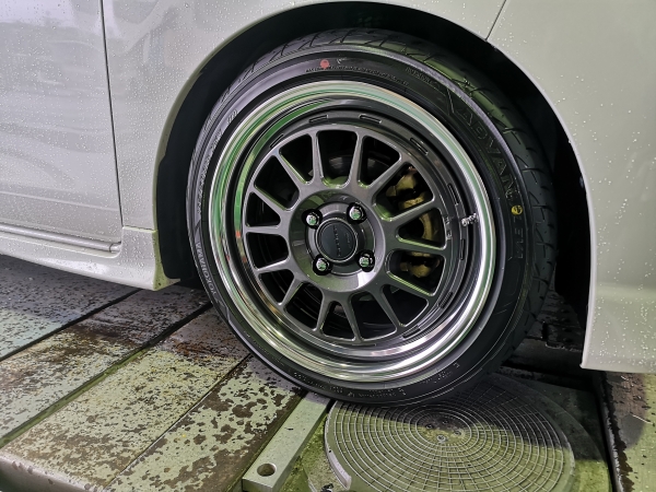 美品 ワーク シーカー アルミホイール