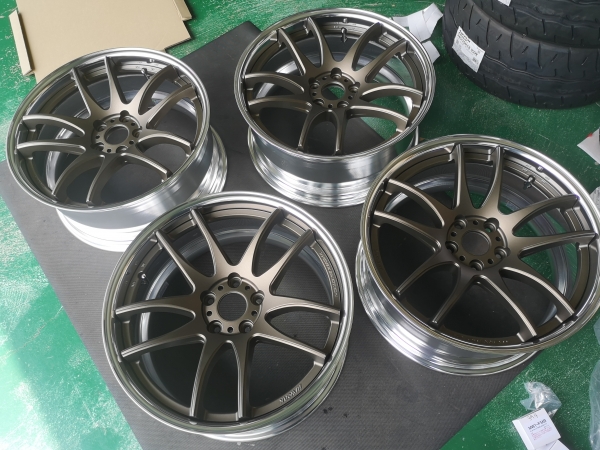 た*ん様 CR2P 17inch アッシュドチタン WORK WORK EMOTION CR2P 17x8.5J A disk (スタンダード) CS クリスタル