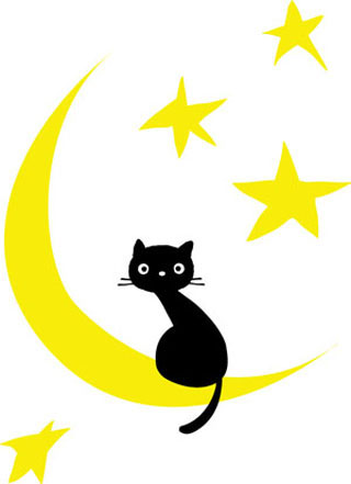 心に強く訴えるイラスト 月と星 最高の動物画像