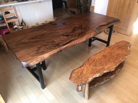 神代欅(じんだいけやき)のテーブルを納品。 | 一枚板 神代欅(じんだいけやき)のテーブルを納品。 | 一枚板