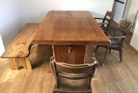 屋久杉ダイニング・セット(テーブル・椅子)