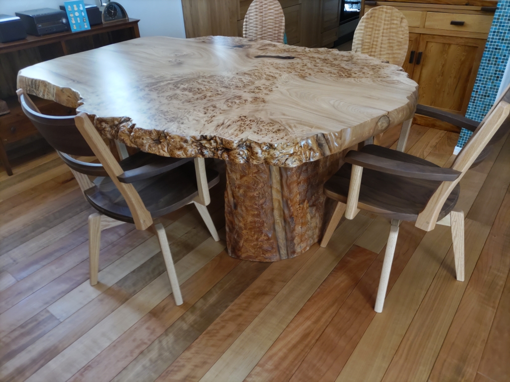 1980❣️ こぶ　天然木一枚板テーブル 天然木・こぶテーブル 無垢・一枚板テーブル／アンティーク 極希少