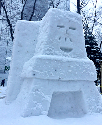 父さん雪像