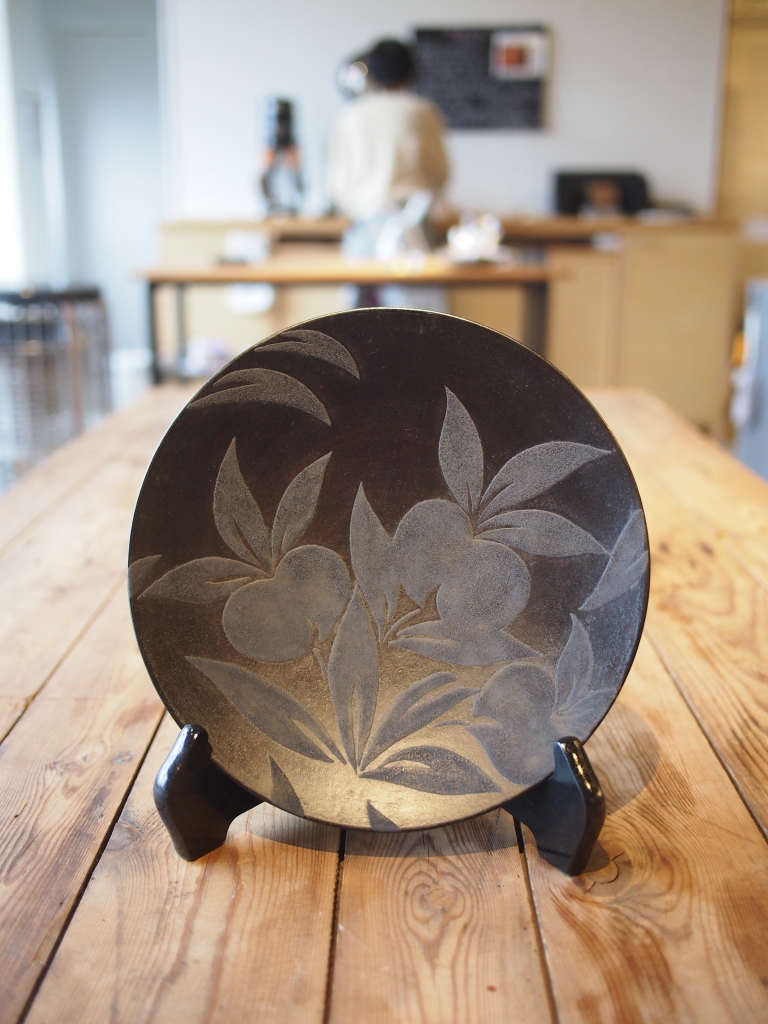 赤木明登　石丸皿 赤木明登 石丸皿 特大 A 古銀 – 雨晴/AMAHARE