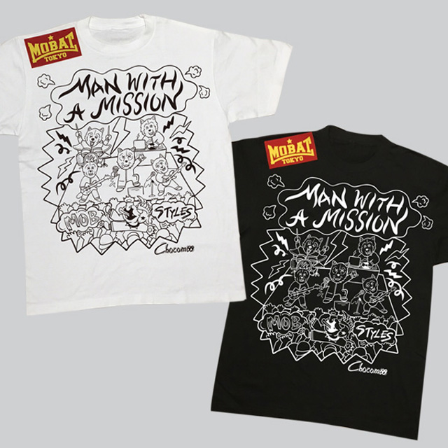 MAN WITH A MISSION x MOBSTYLES Tee 2nd designed CHOCOMOO