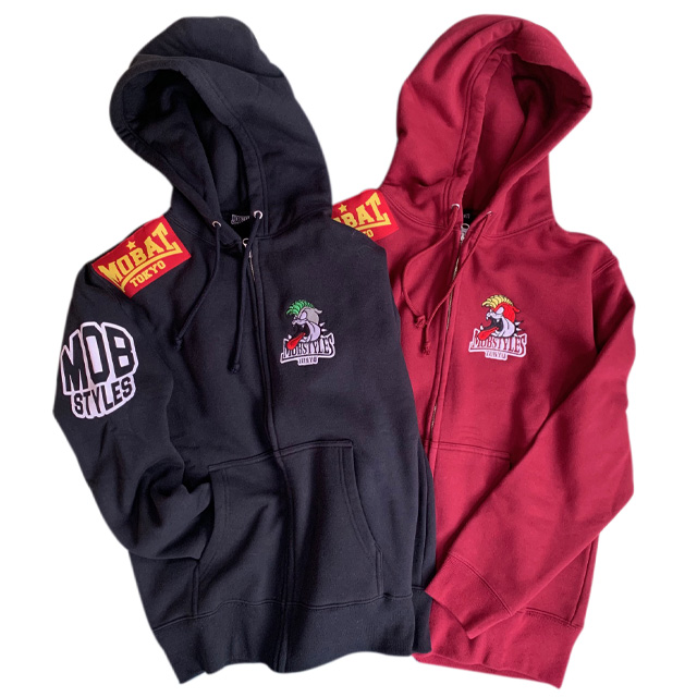 MOBB. Mサイズ　パーカー　大幅値下げしました MOBB(モブ) / パーカー/L/コットン/BLK/24MB-AW-35 | 古着の販売