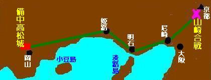 中国大返し図