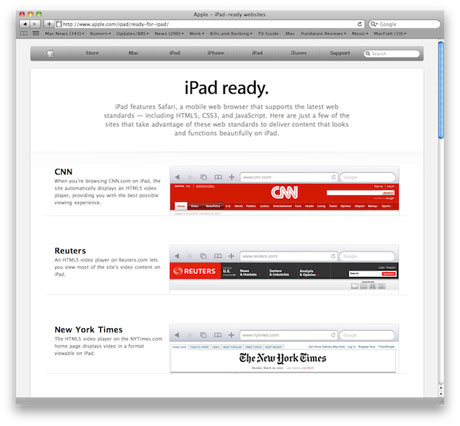 iPad対応サイト