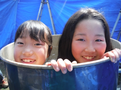 サタデーキャンプ ドラム缶風呂 キャンプなう