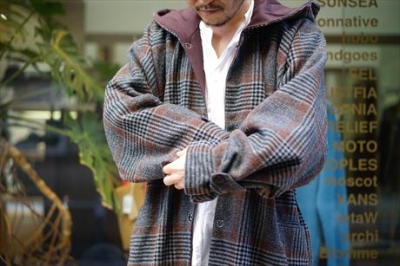 SUNSEA/REVERSIBLE CHECK JEDI COAT | BALUCA JOURNAL