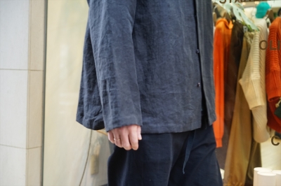 auraleeオーラリー　LINEN GABARDINE OVER SHIRTS