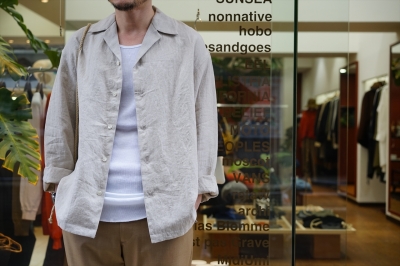 AURALEE,オーラリーの新作Linen Gabardine Over Shirts/Soft Cord Big