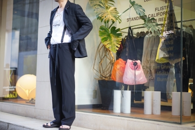 sunsea SNM-BLUE TEKETEKE PANTS & JACKET - セットアップ