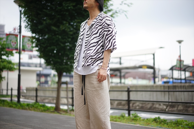 sunsea 18ss ZEBRA FRIED SHRIMP SHIRT