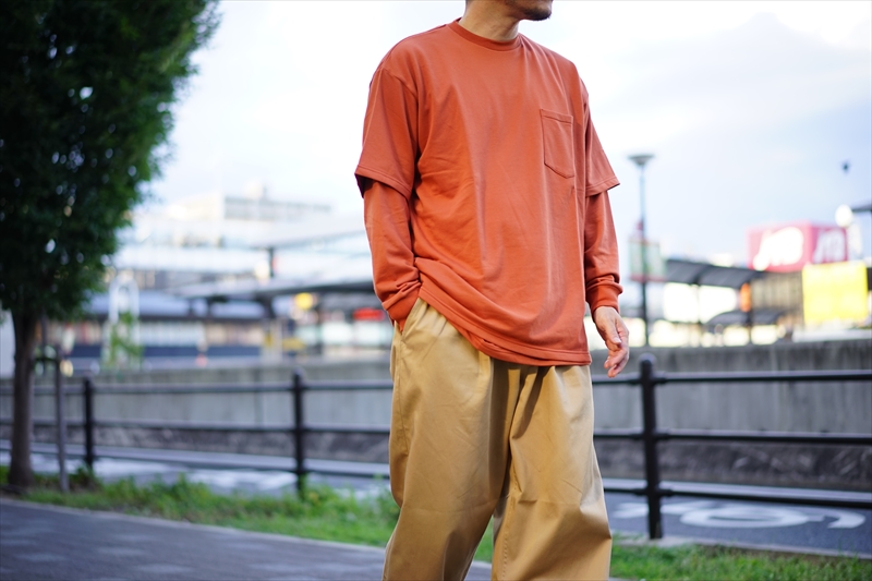 Graphpaper(グラフペーパー)の新作、L/S Pocket Sweat Teeのご紹介です 