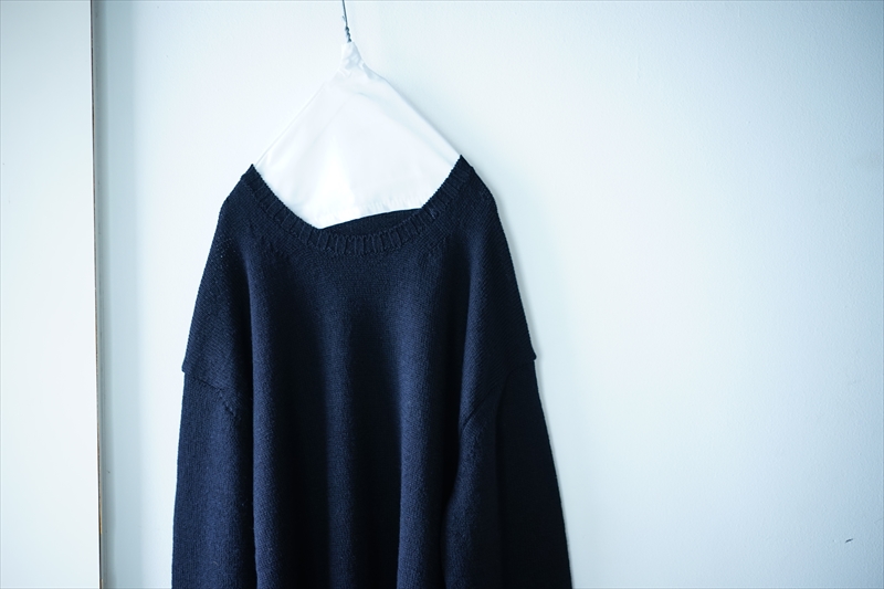 AURALEE UNEVEN WOOL CORD KNIT PO トップス