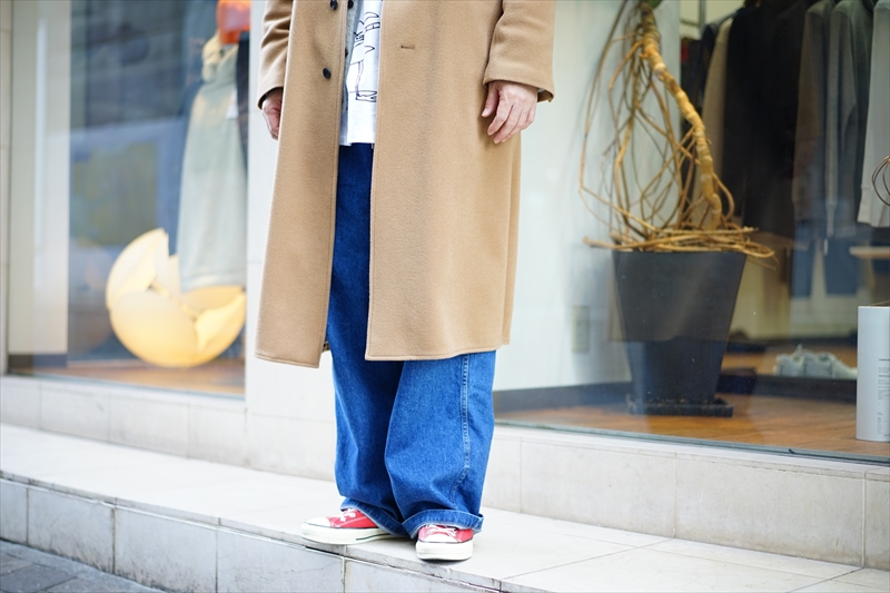 Graphpaper グラフペーパーの新作、Denim Baggy Pants BL/BLEACH Graphpaper グラフペーパーの新作、Denim Baggy Pants BL/BLEACH