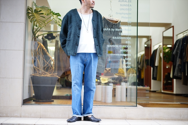 AURALEE/オーラリー 19SSの新作、WASHED HARD TWIST DENIM 5P PANTS