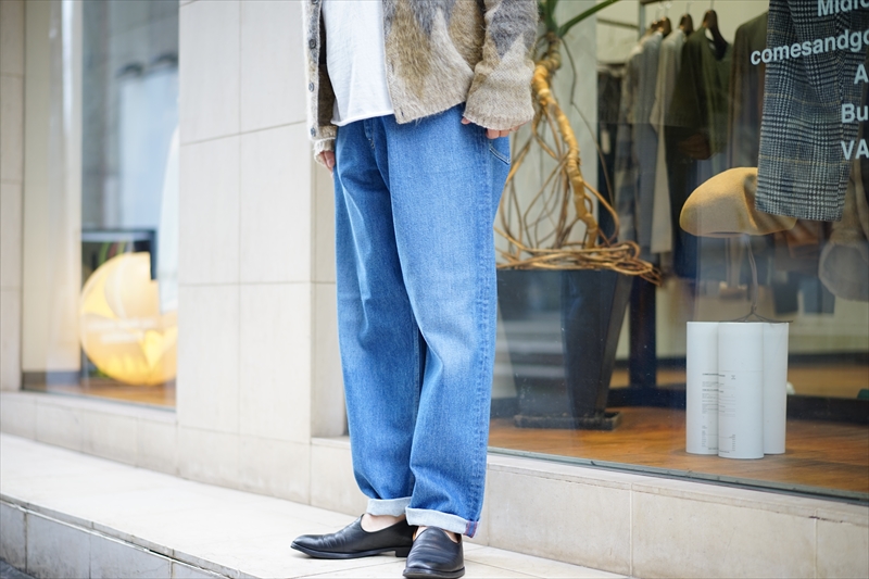 オーラリー/WASHED HARD TWIST DENIM 5P PANTS