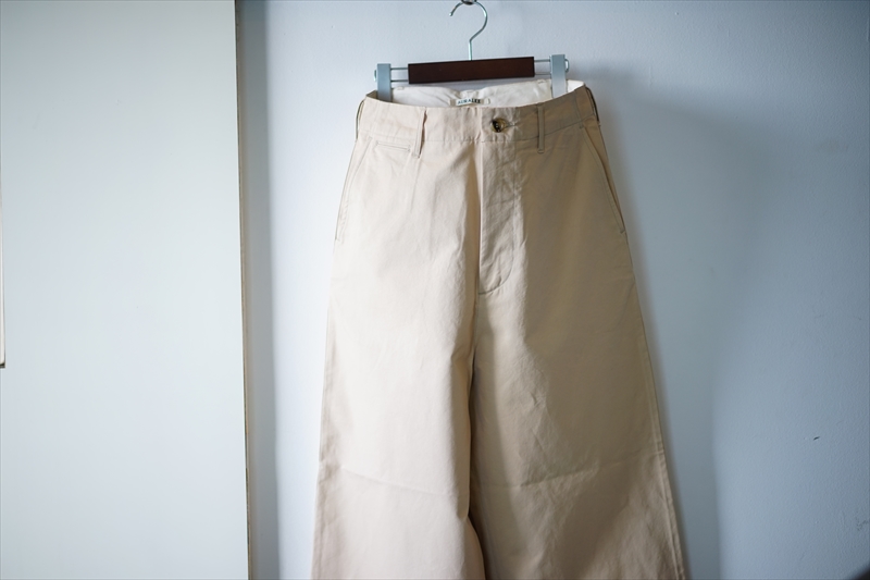 washed finx light chino wide pants