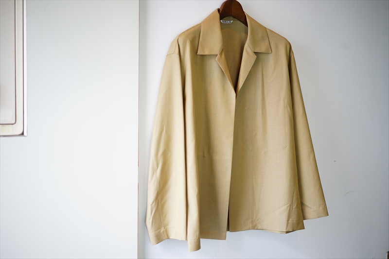 AURALEE(オーラリー)の新作、Wool Silk Tropical Shirts Jacket/Wool 