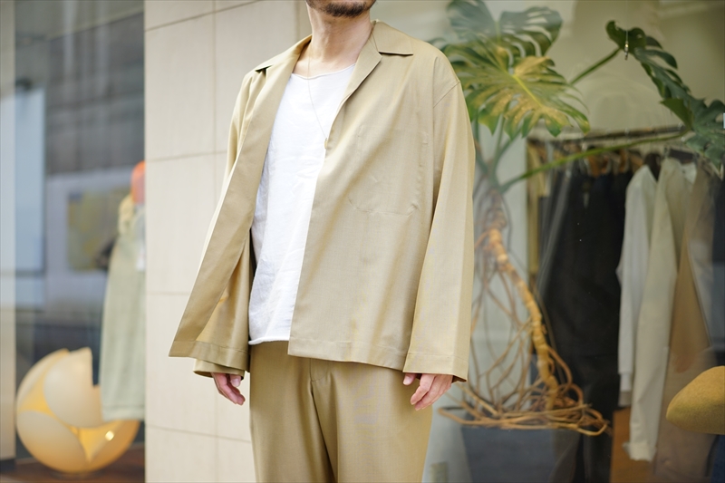 AURALEE(オーラリー)の新作、Wool Silk Tropical Shirts Jacket/Wool 