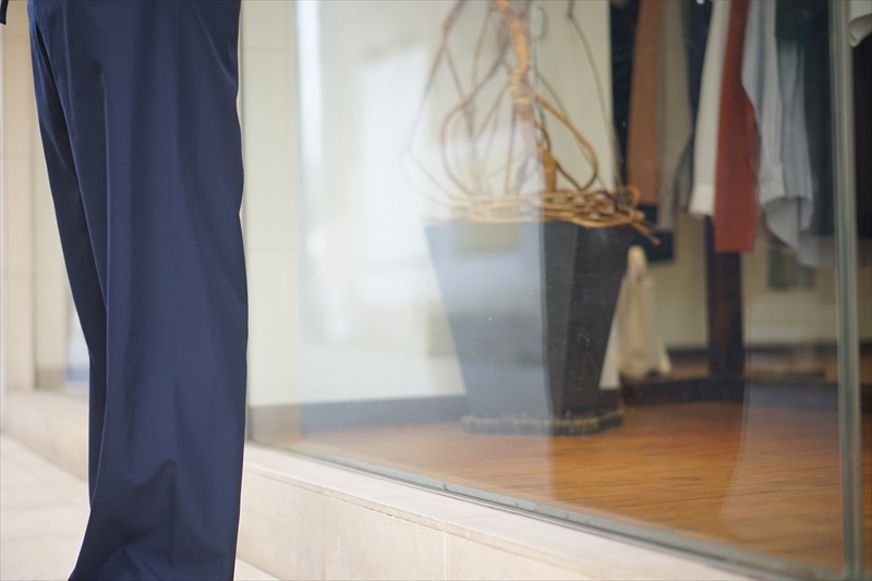 SUNSEA(サンシー)の新作、SNM-Blue-Straight Pantsのご紹介です