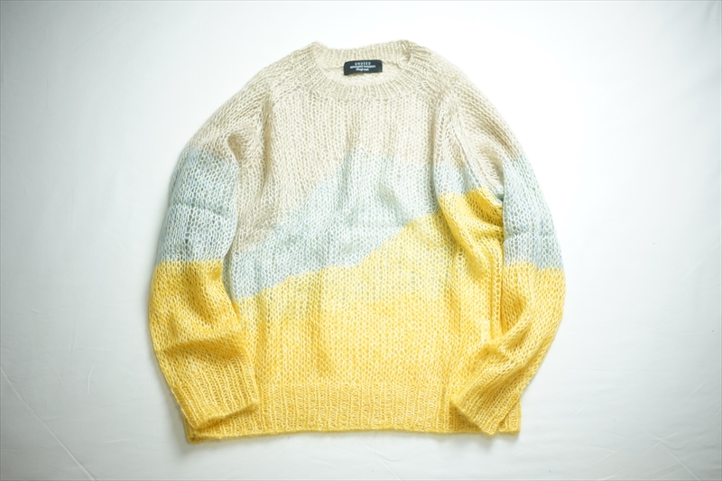 UNUSED(アンユーズド)の新作、Crew Neck Knitを使ったスタイルサンプル 