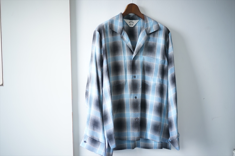 SUNSEAサンシーの新作、SHADOW CHECK GIGOLO SHIRT/LINEN SUNSEAサンシーの新作、SHADOW CHECK GIGOLO SHIRT/LINEN
