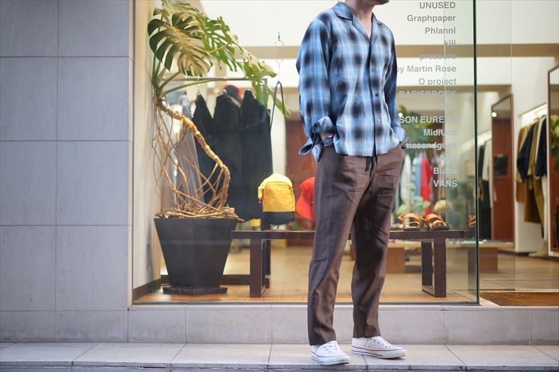 ※売約※ SUNSEA SHADOW CHECK GIGOLO SHIRT SUNSEA Shadow Check GIGOLO Shirts