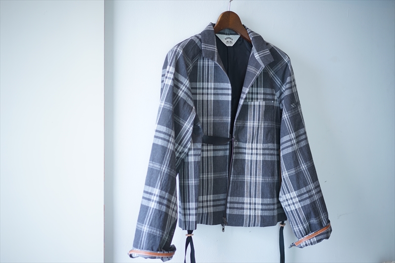 た*か様 SUNSEA CHECK REVERSIBLE BLOUSON 3 SUNSEA(サンシー)の新作、CHECK BLOUSON/LINEN PANTSのご紹介です