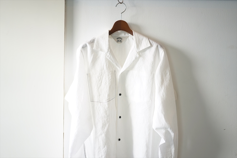 SUNSEA(サンシー)の新作、LINEN GIGOLO SHIRTのご紹介です。 | BALUCA