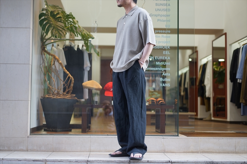 トップス AURALEE Washable Wool Rib Knit Big Polo AURALEE(オーラリー)の新作、Washable Wool Rib Knit Big Poloのご紹介