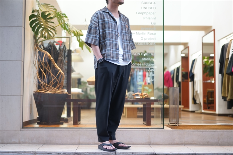 SUNSEA(サンシー)の新作、SPEC LINEN CHECK SHIRT/SPEC LINEN CHECK