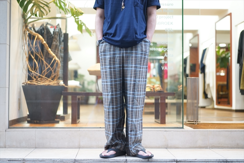 SUNSEA(サンシー)の新作、SPEC LINEN CHECK SHIRT/SPEC LINEN CHECK