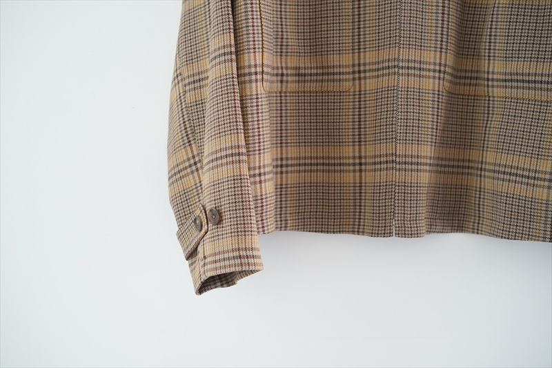 AURALEE(オーラリー)の最新作、Wool Serge Check Zip Up Blouson