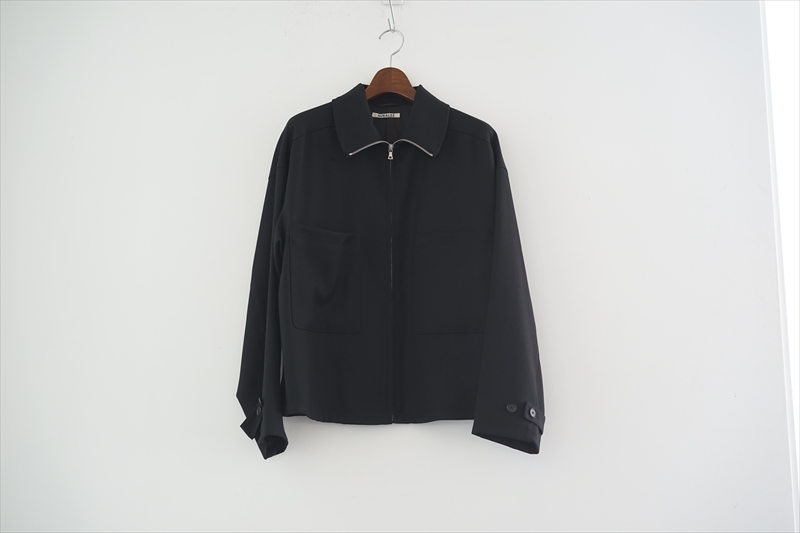 AURALEE(オーラリー)の最新作、Wool Serge Check Zip Up Blouson/Wool