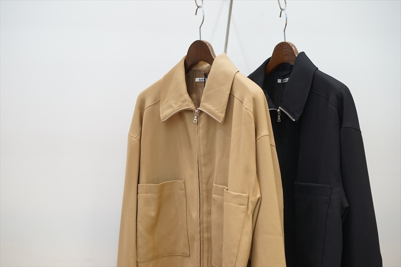 AURALEE(オーラリー)の最新作、Wool Serge Check Zip Up Blouson/Wool